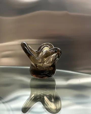 Visser kaarsenhouder - Brown - Tinted