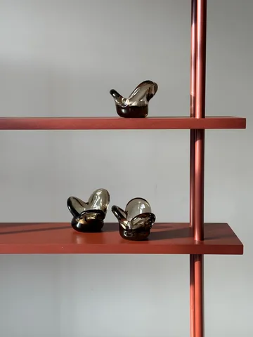 Visser kaarsenhouder - Brown - Tinted