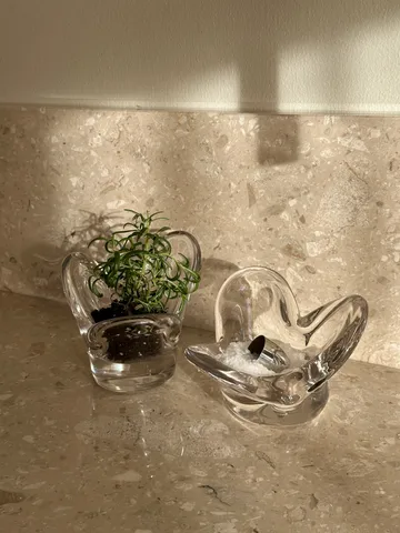 Visser kaarsenhouder - Clear - Tinted