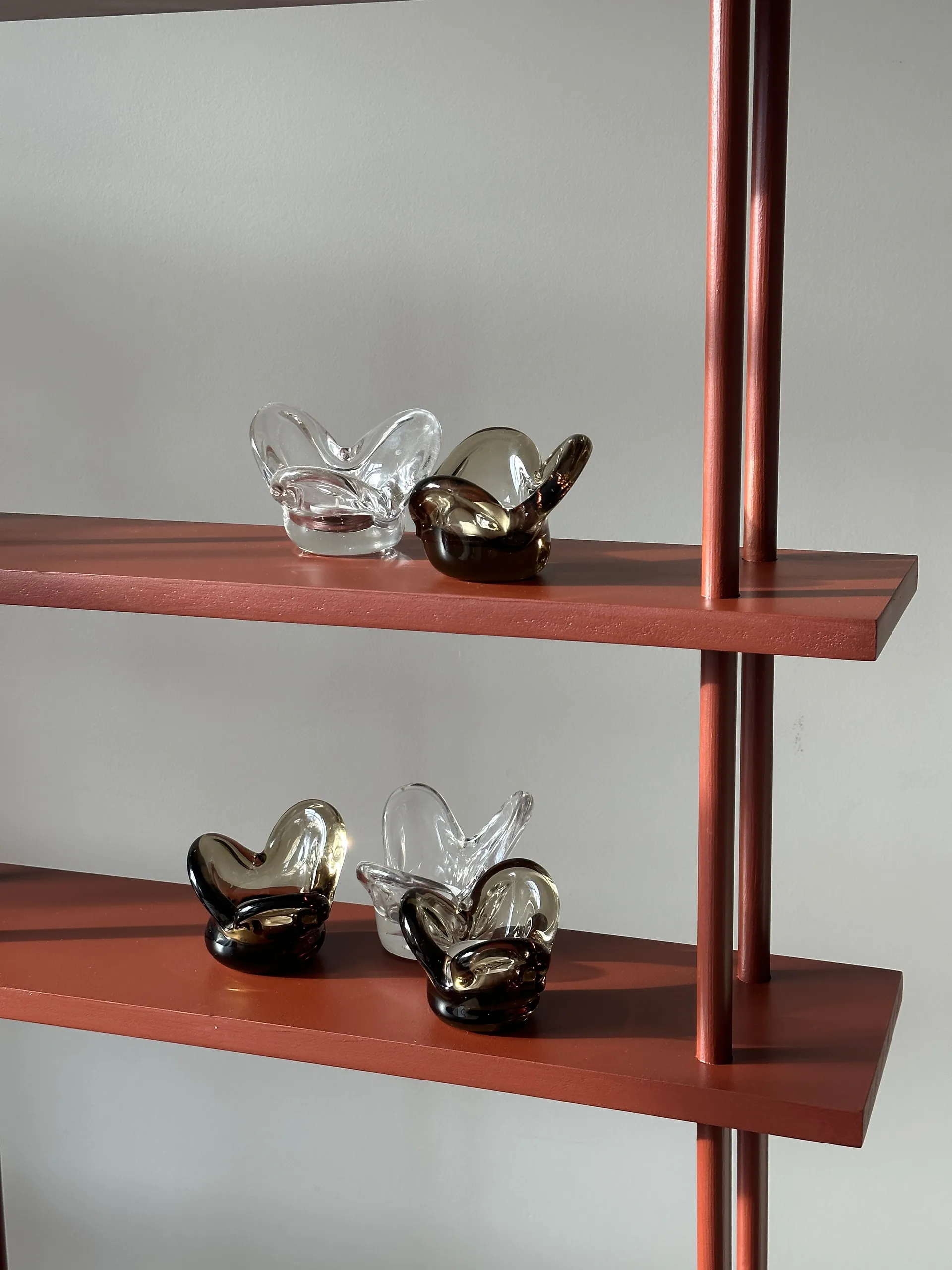 Visser kaarsenhouder, Clear Tinted