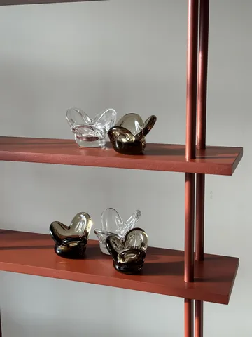 Visser kaarsenhouder - Clear - Tinted