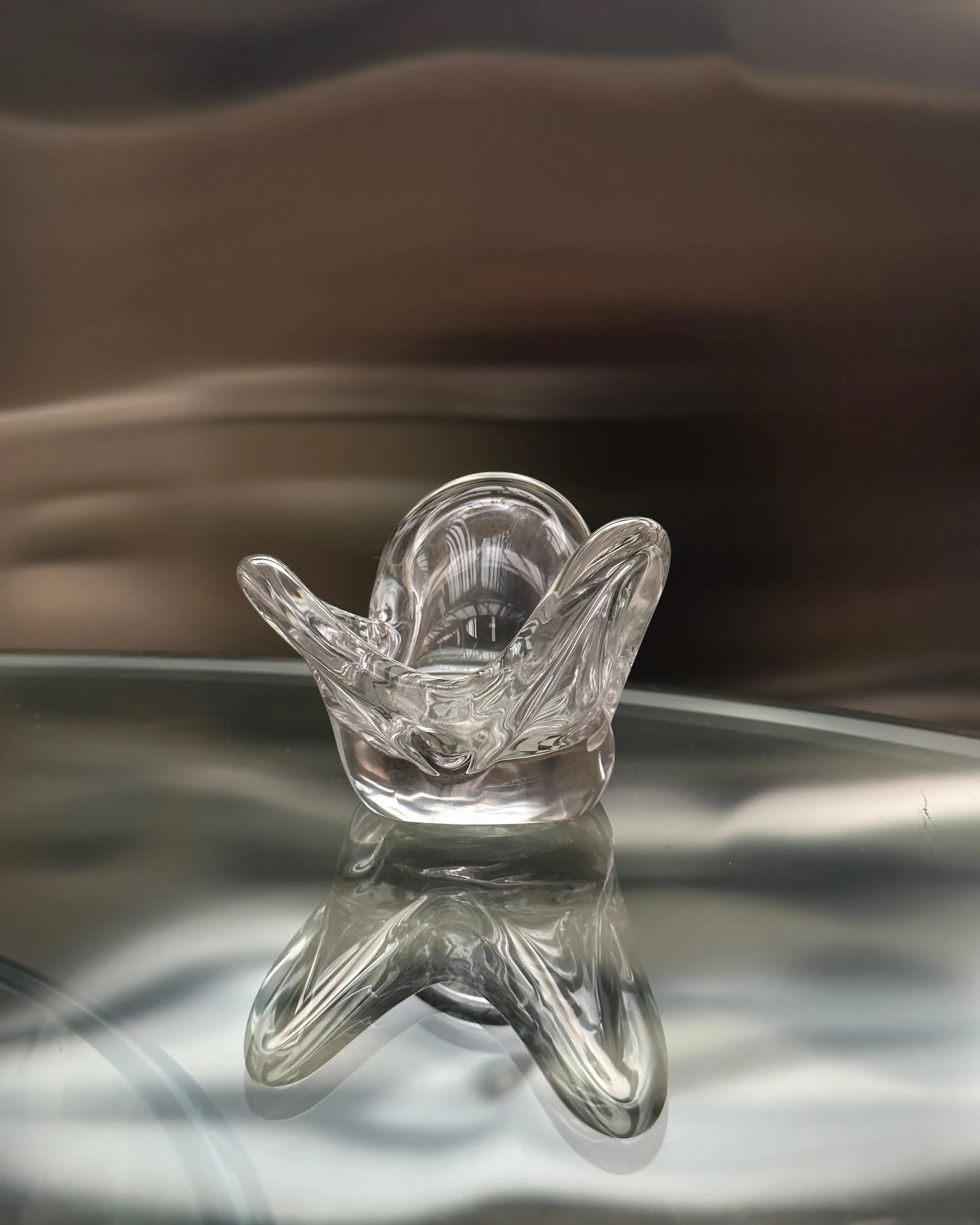 Visser kaarsenhouder, Clear Tinted