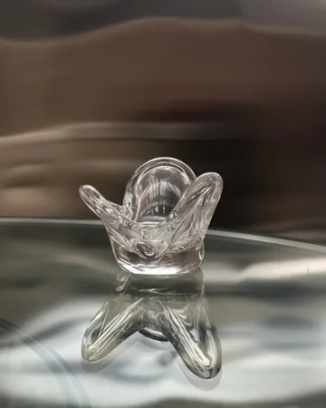 Visser kaarsenhouder - Clear - Tinted