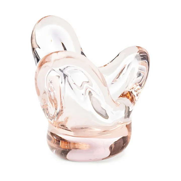 Visser kaarsenhouder - Pink - Tinted