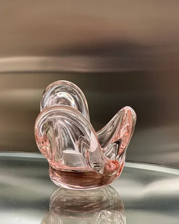 Visser kaarsenhouder - Pink - Tinted