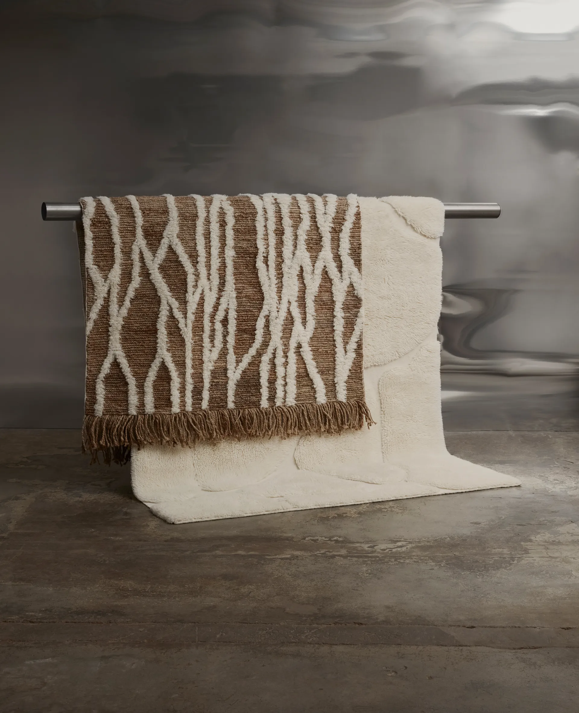 Wahl juten vloerkleed 170x240 cm, Brown-offwhite Tinted