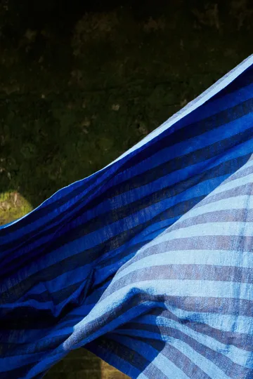 Band plaid 160x200 cm - Blue & Black - Tom Dixon