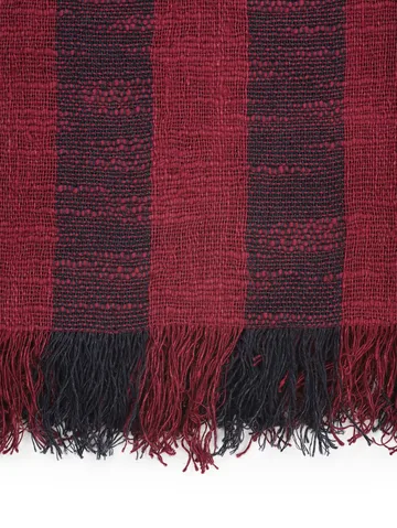 Band plaid 160x200 cm - Burgundy & Black - Tom Dixon