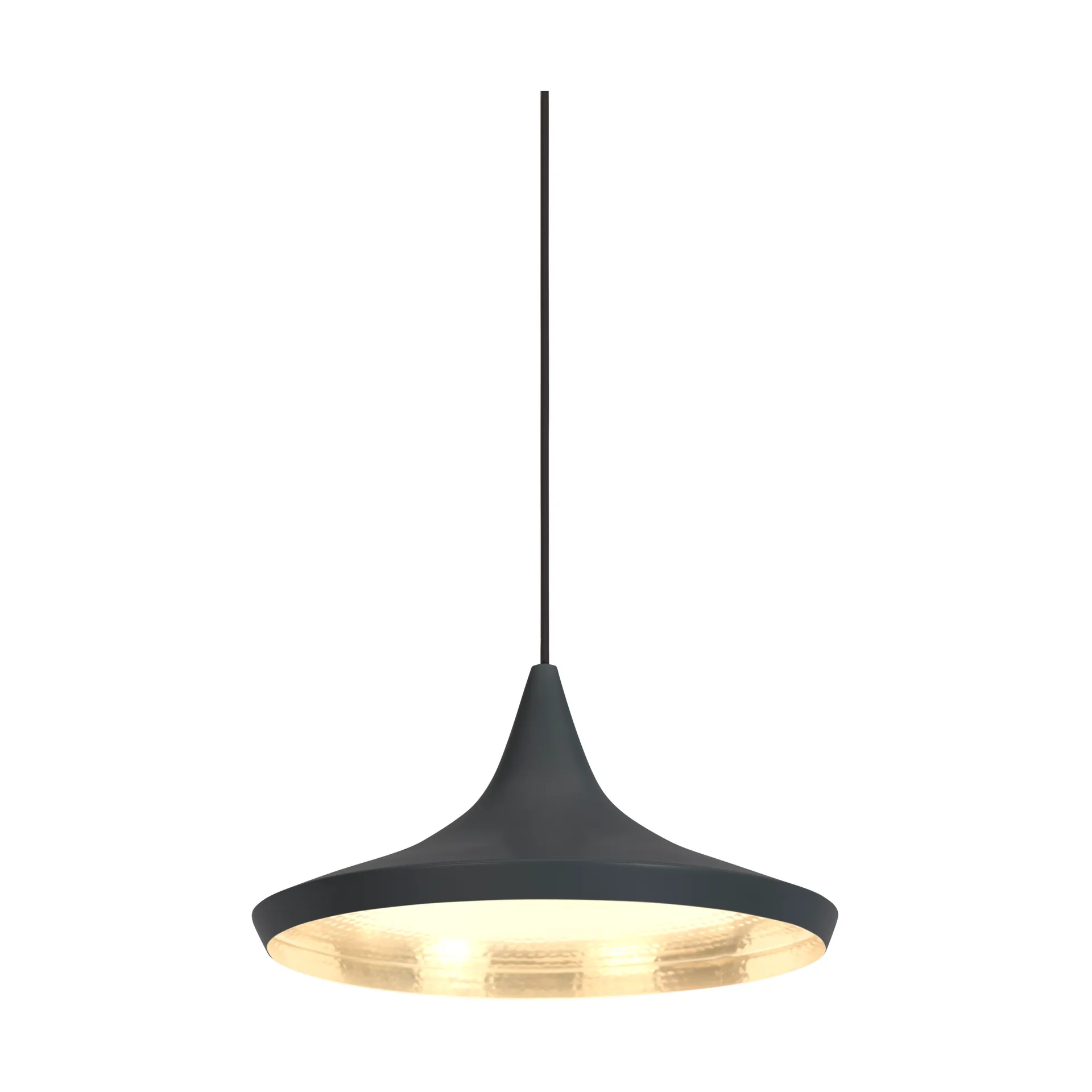 Beat Wide hanglamp LED Ø36 cm, Zwart Tom Dixon