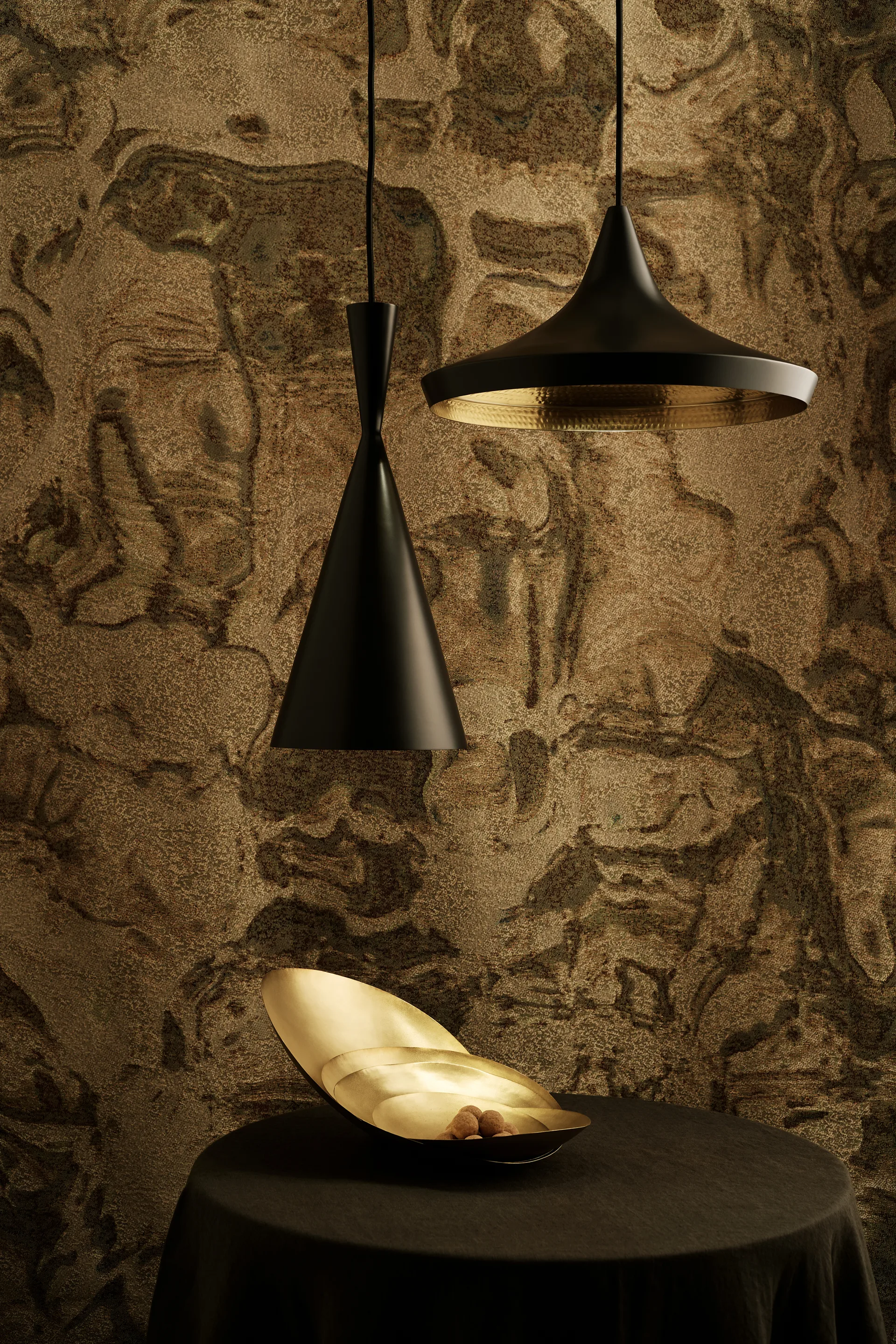 Beat Wide hanglamp LED Ø36 cm, Zwart Tom Dixon