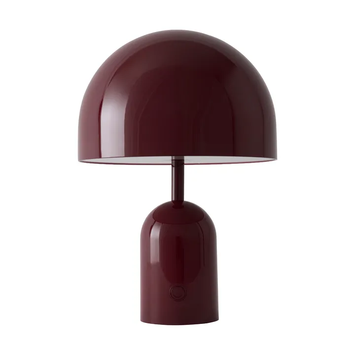 Bell draagbare LED tafellamp 28 cm v.2 - Burgundy - Tom Dixon