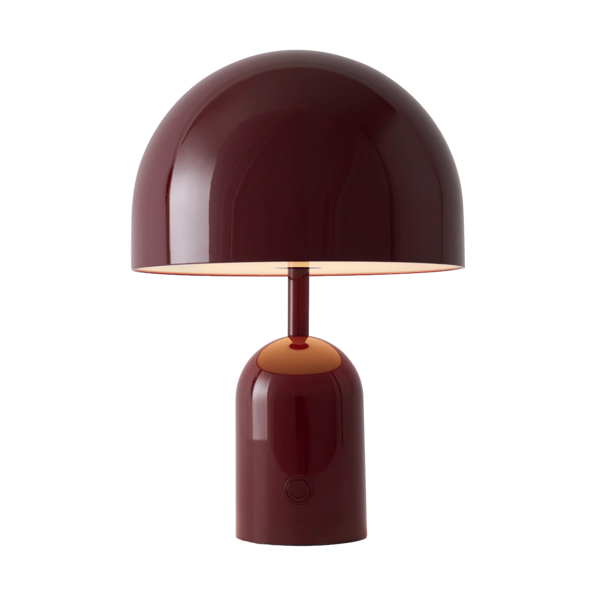 Bell draagbare LED tafellamp 28 cm v.2, Burgundy Tom Dixon