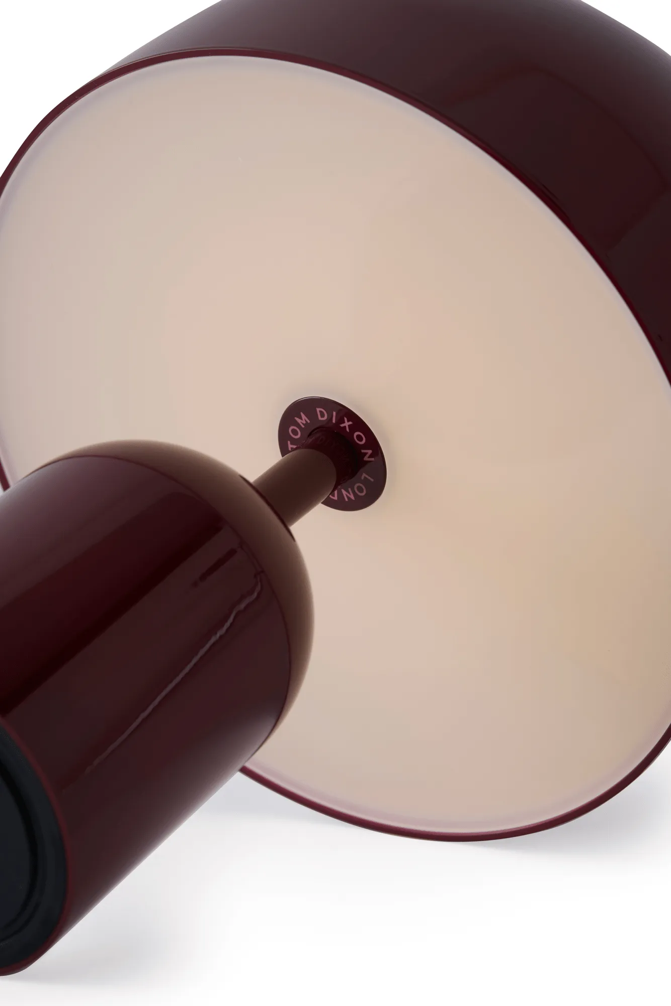 Bell draagbare LED tafellamp 28 cm v.2, Burgundy Tom Dixon