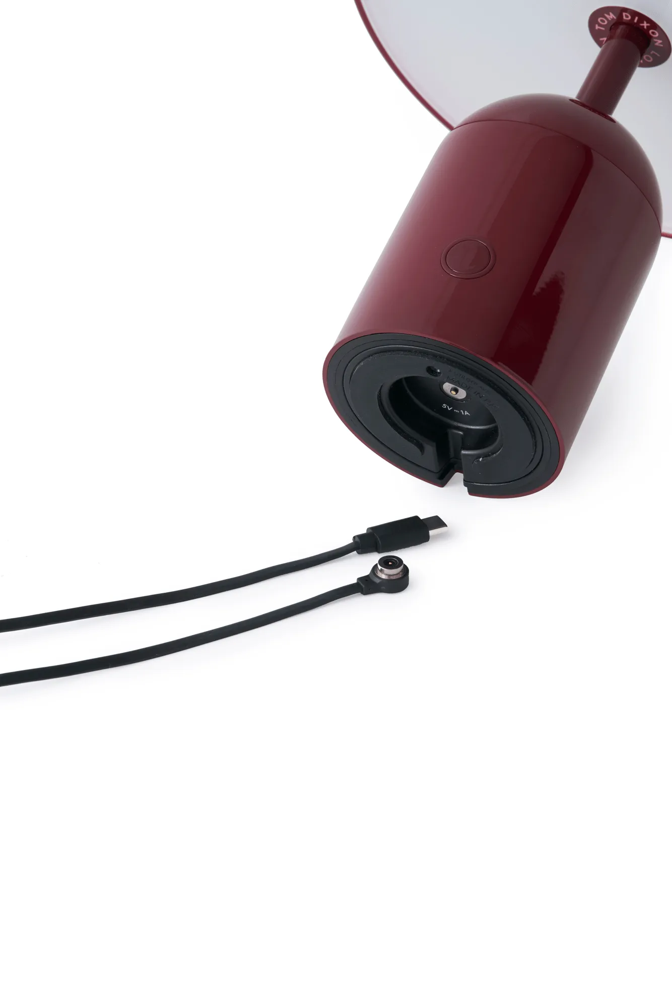 Bell draagbare LED tafellamp 28 cm v.2, Burgundy Tom Dixon