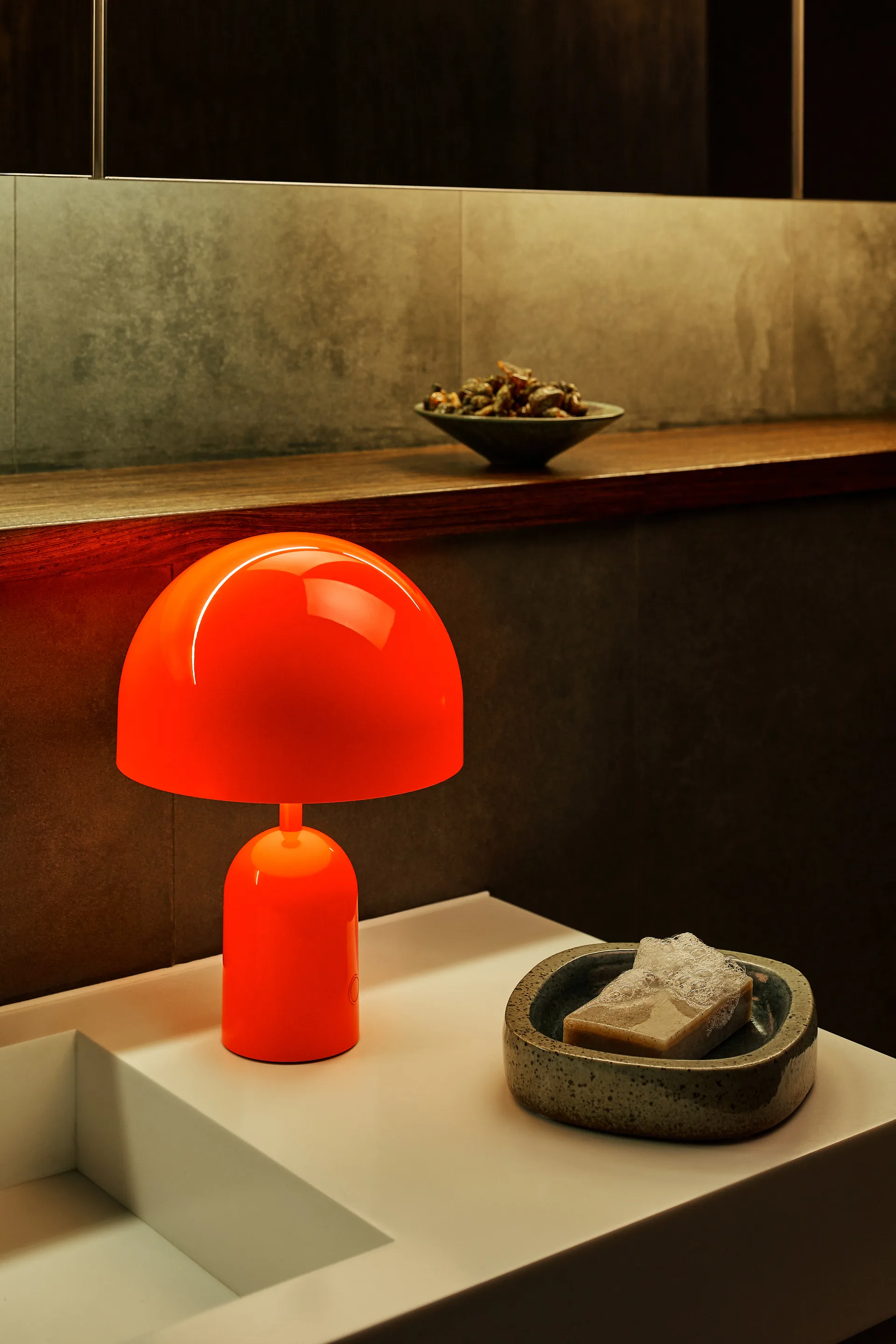 Bell Portable LED tafellamp 28 cm, Fluoro Tom Dixon