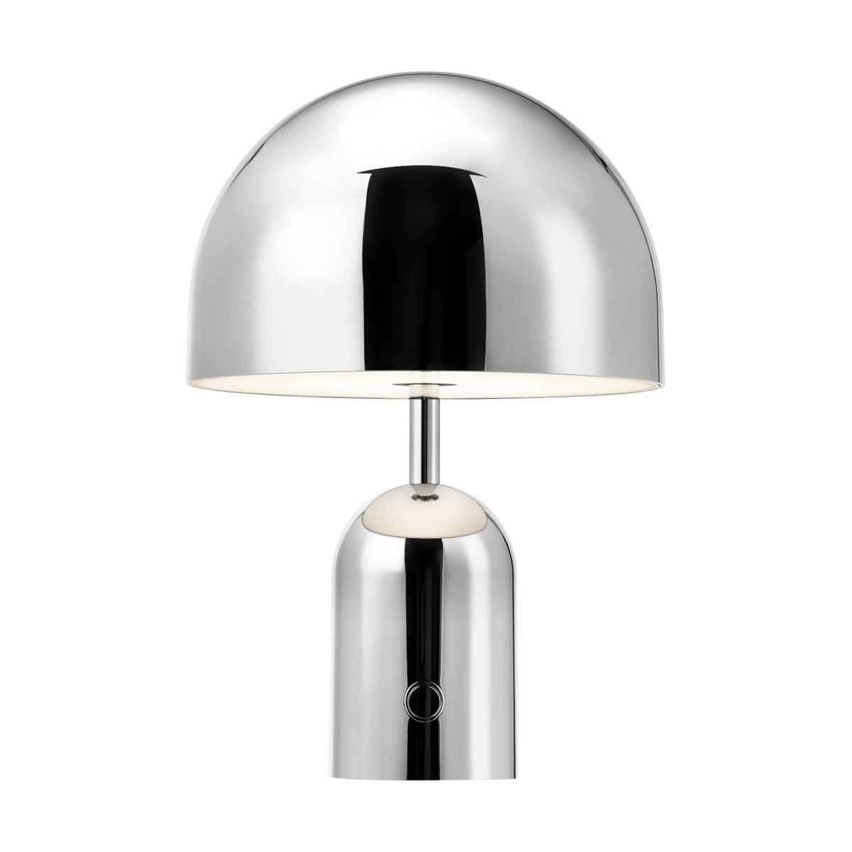 Tom Dixon Bell Portable LED tafellamp 28 cm Zilver