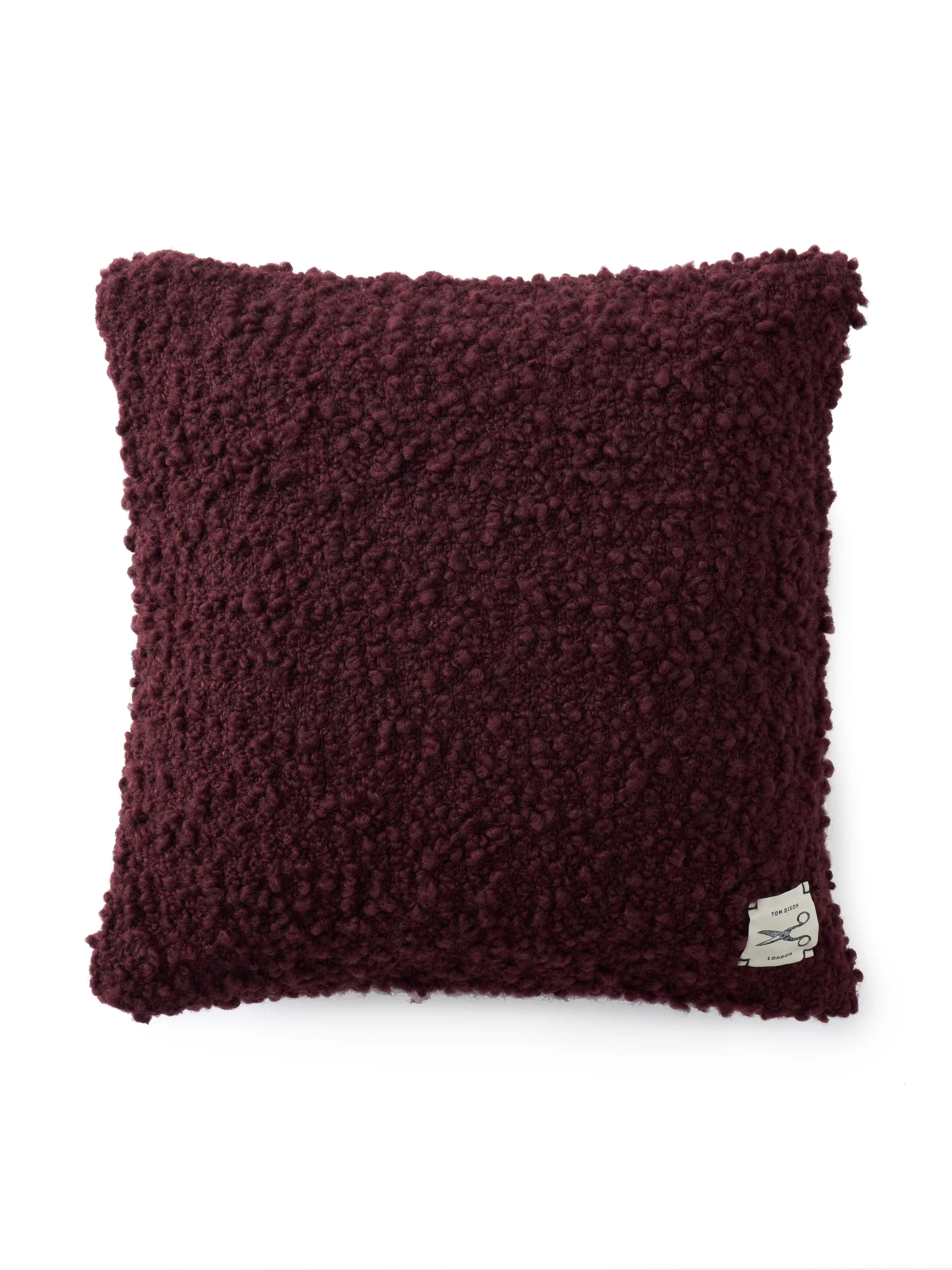 Bobble kussen 45x45 cm, Burgundy Tom Dixon