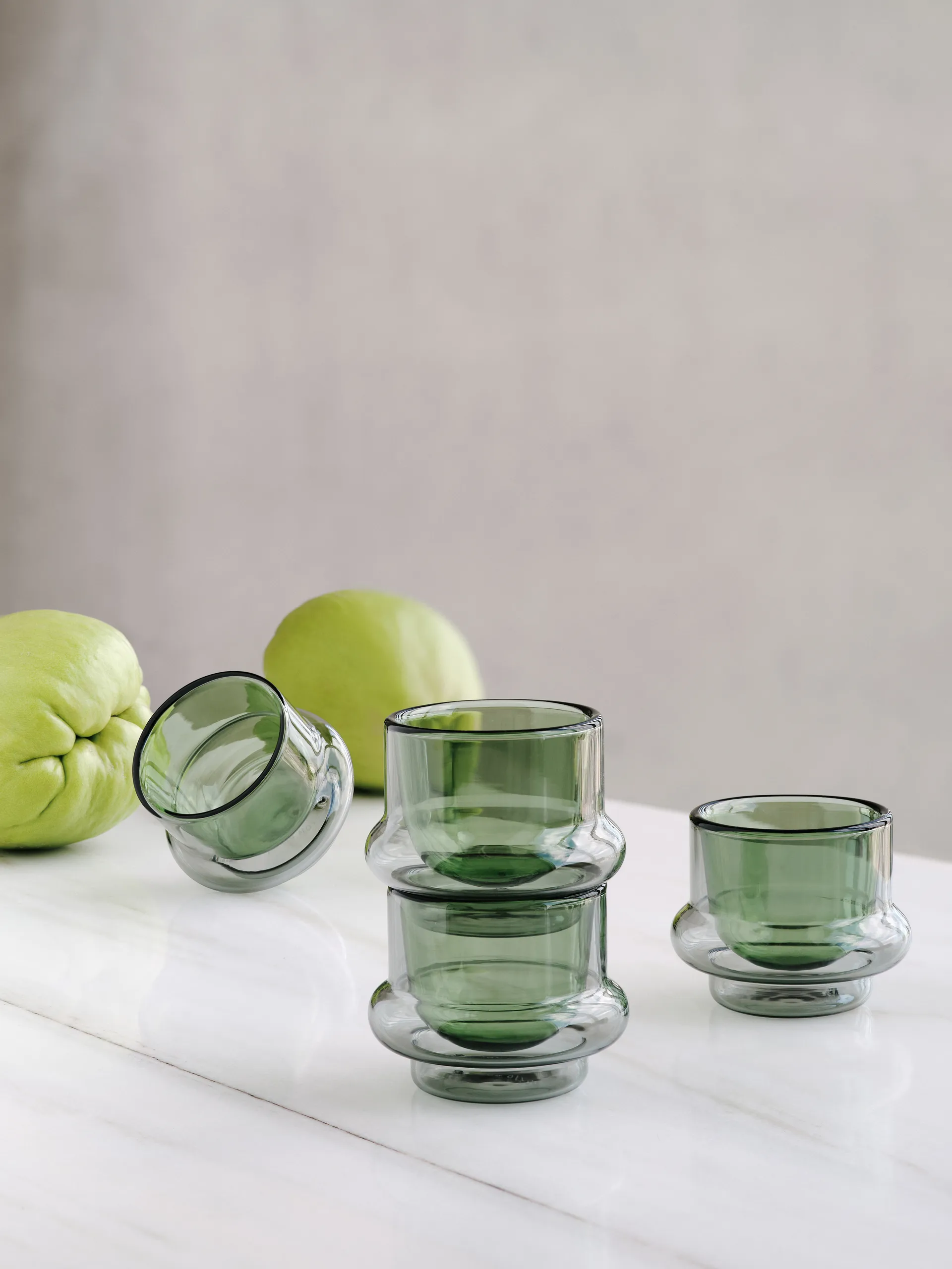 Bump espressokop 5 cl 4-pack, Groen Tom Dixon