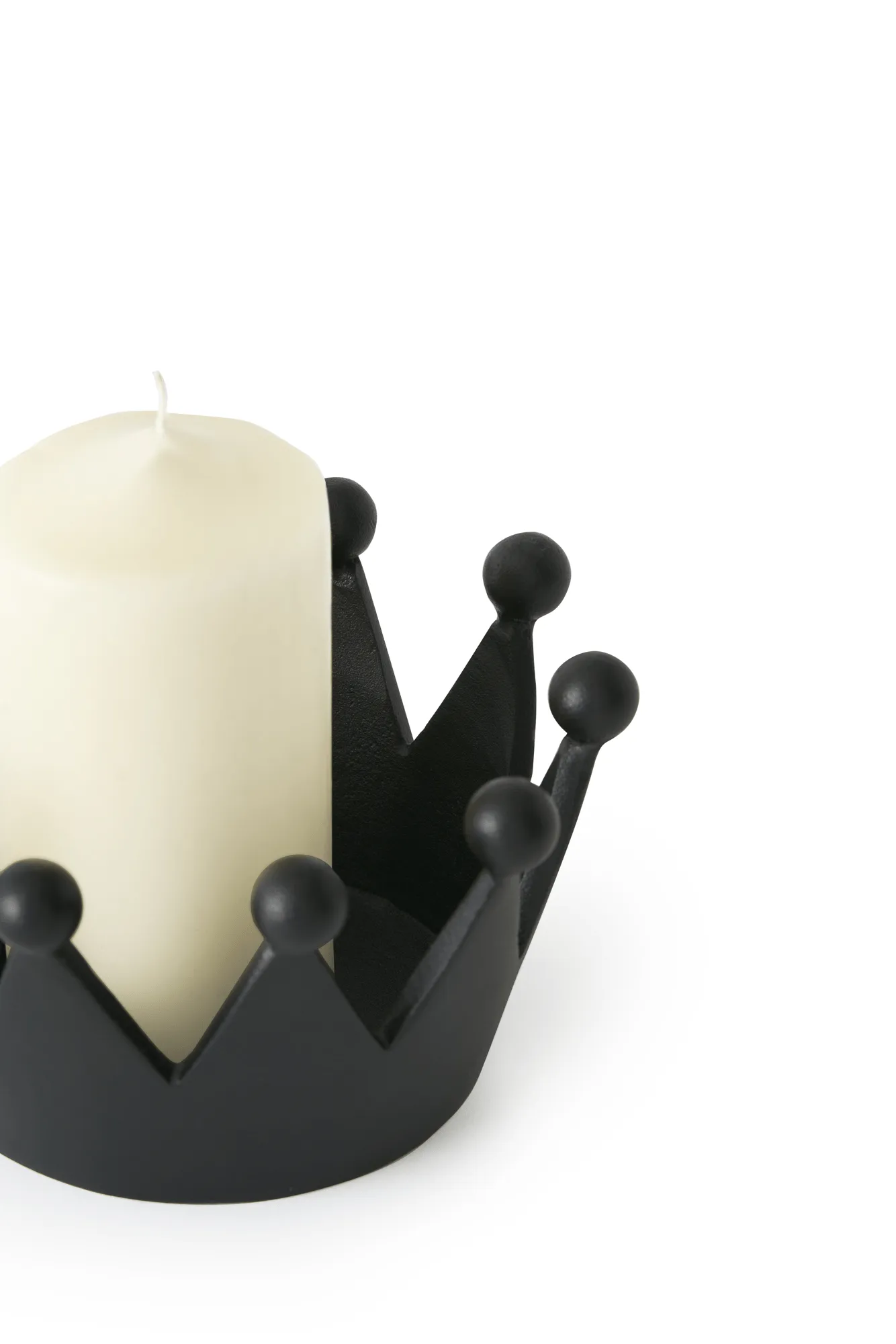 Cast Iron Crown kandelaar, Ø14x8,2 cm Tom Dixon