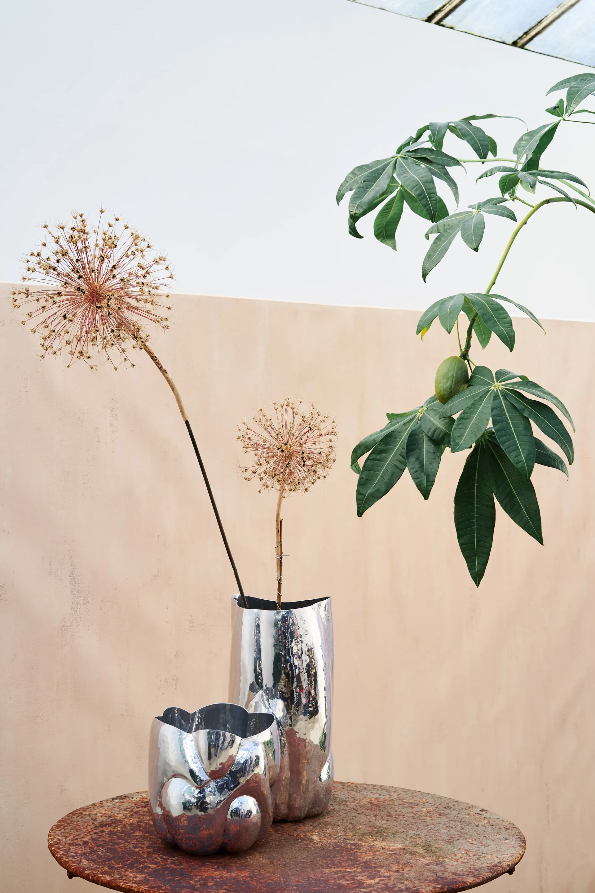 Cloud vaas laag, Zilver Tom Dixon