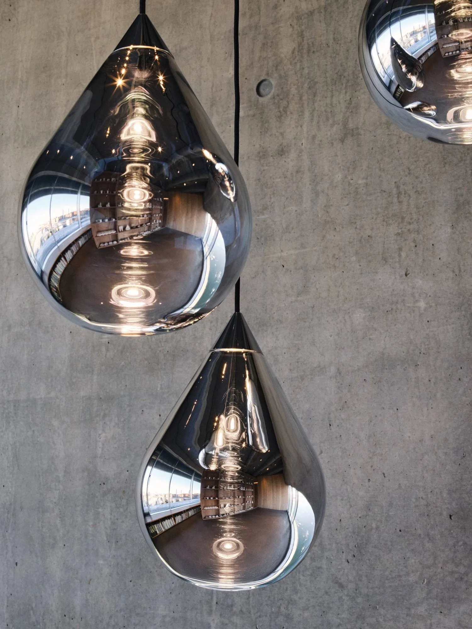 Flare Bead hanglamp, Silver Tom Dixon
