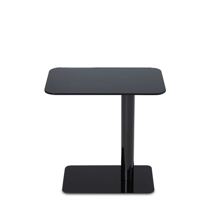 Flash bijzettafel 30x50 cm - Zwart spiegelglas-zwart statief - Tom Dixon