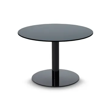 Flash salontafel rond - Zwart-zwart statief - Tom Dixon