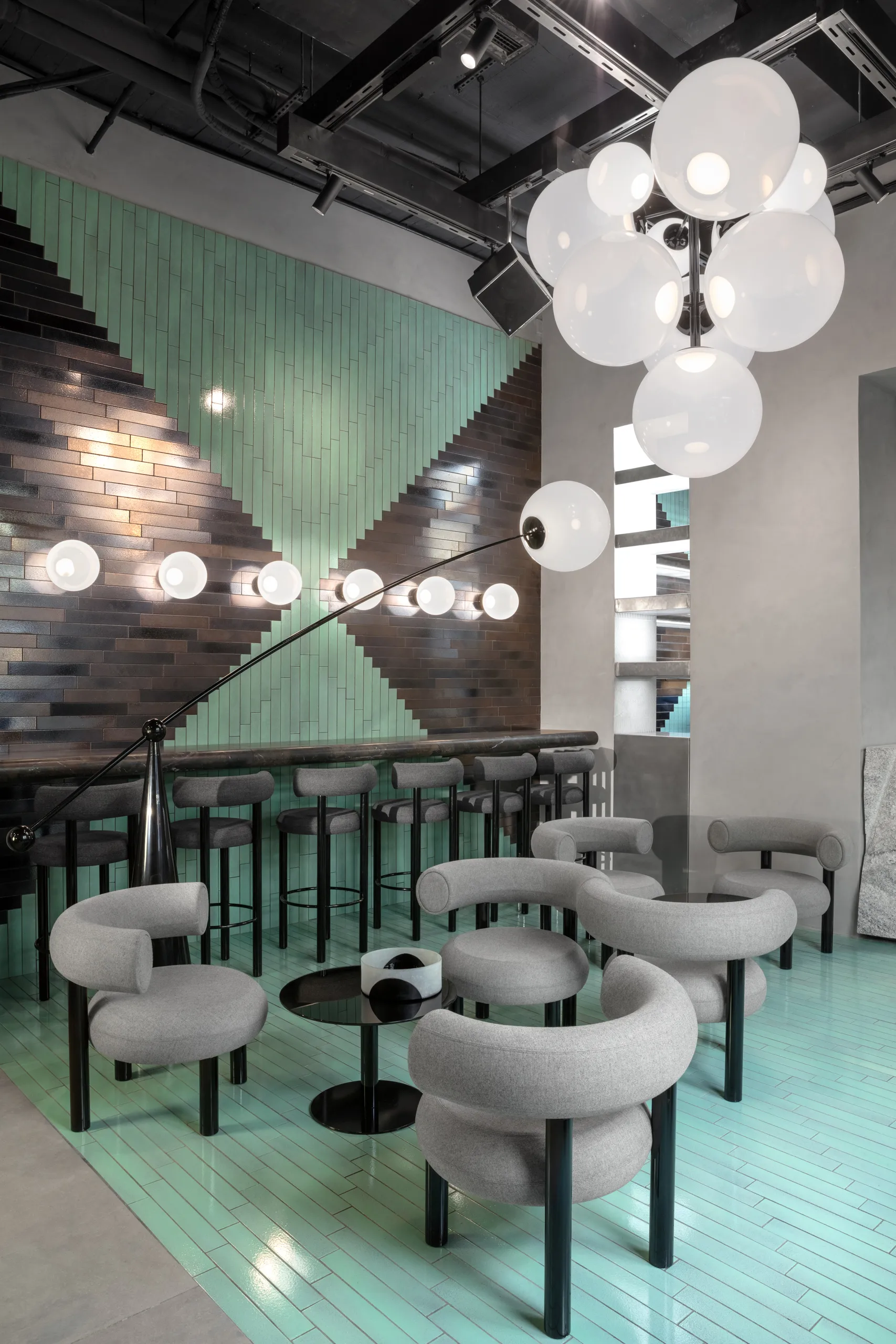 Flash salontafel rond, Zwart-zwart statief Tom Dixon