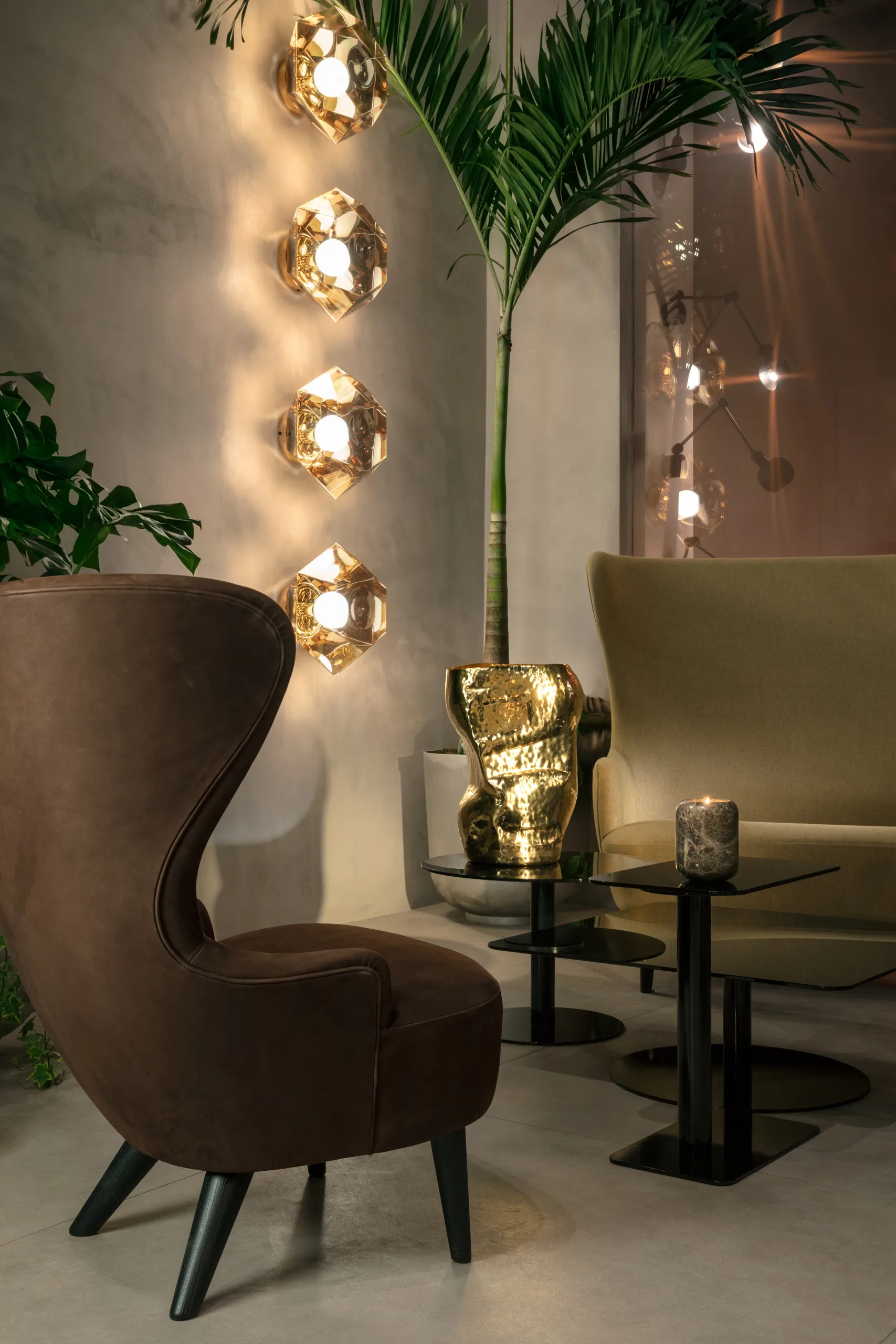 Flash salontafel rond, Zwart-zwart statief Tom Dixon