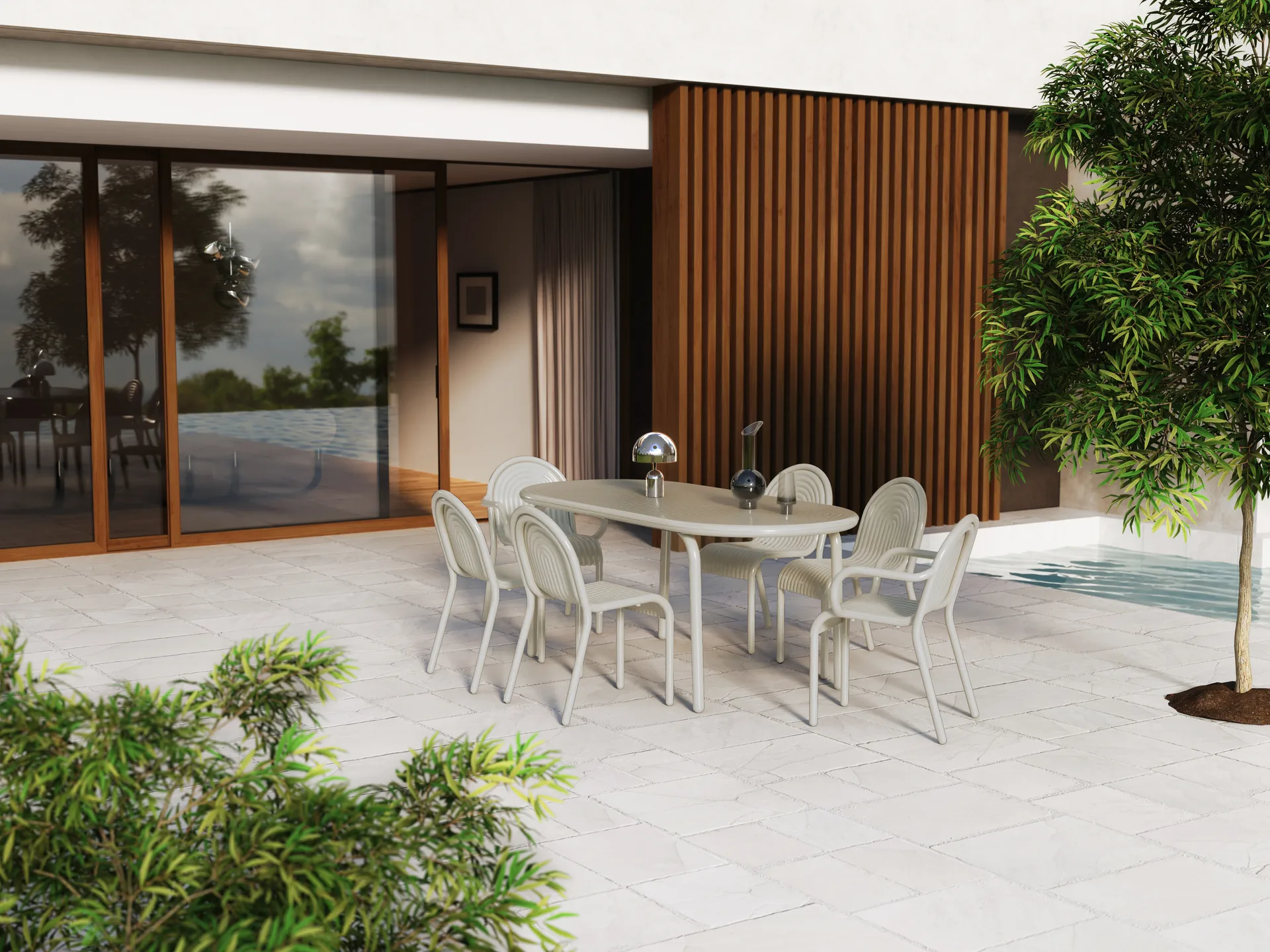 Groove armstoel, Putty Tom Dixon