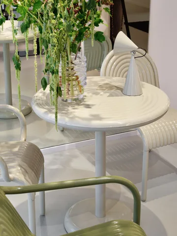 Groove cafétafel rond - Putty, Ø70 cm - Tom Dixon