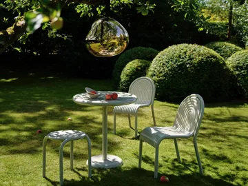 Groove cafétafel rond - Putty, Ø70 cm - Tom Dixon