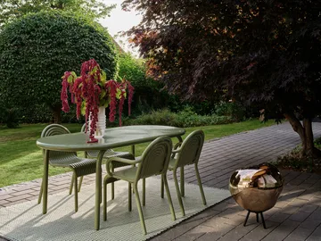 Groove Obround eettafel - Moss, 86x186 cm - Tom Dixon