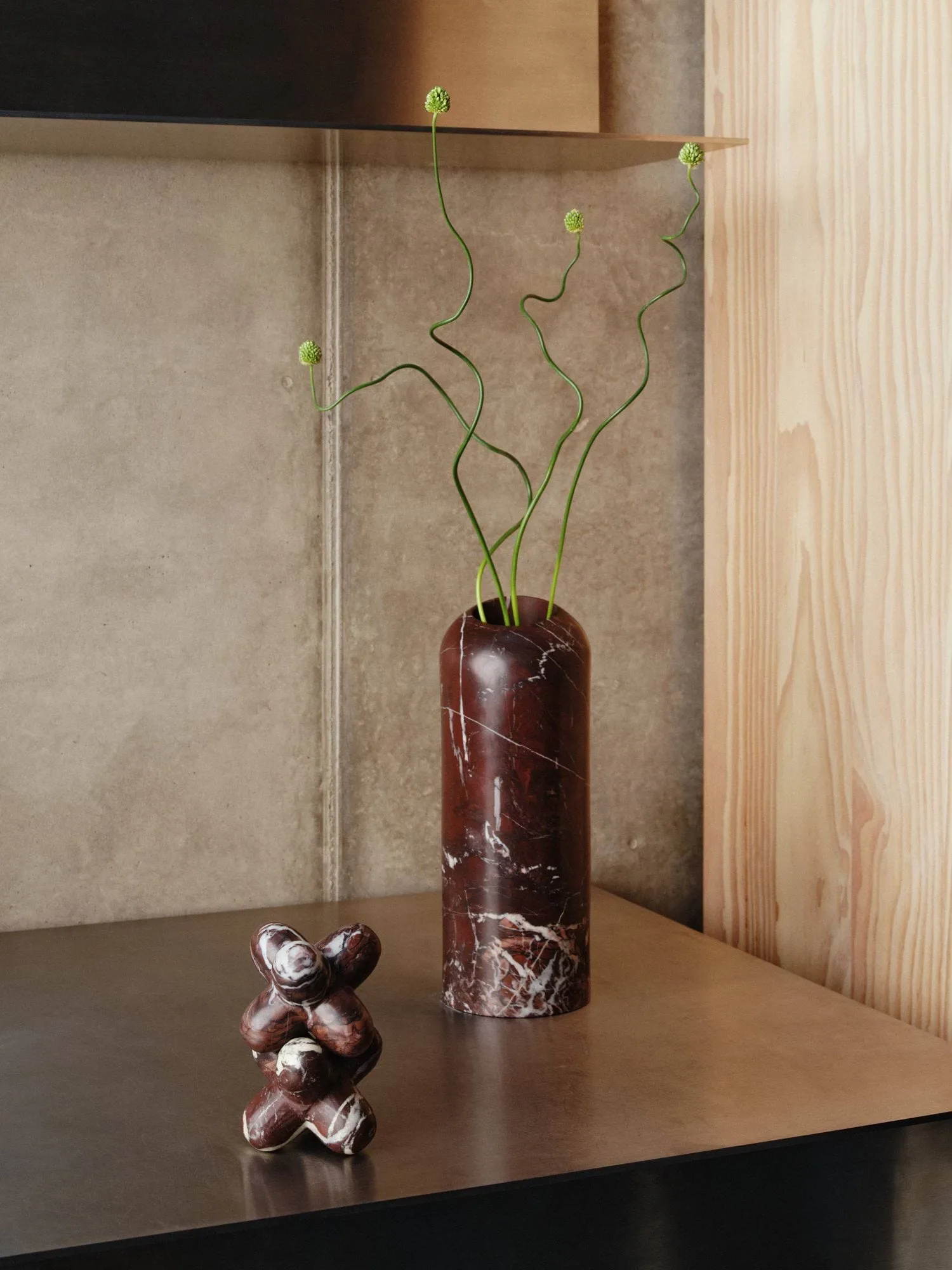 Jack decoratieobject, Flamingo marble, 10x8,5 cm Tom Dixon