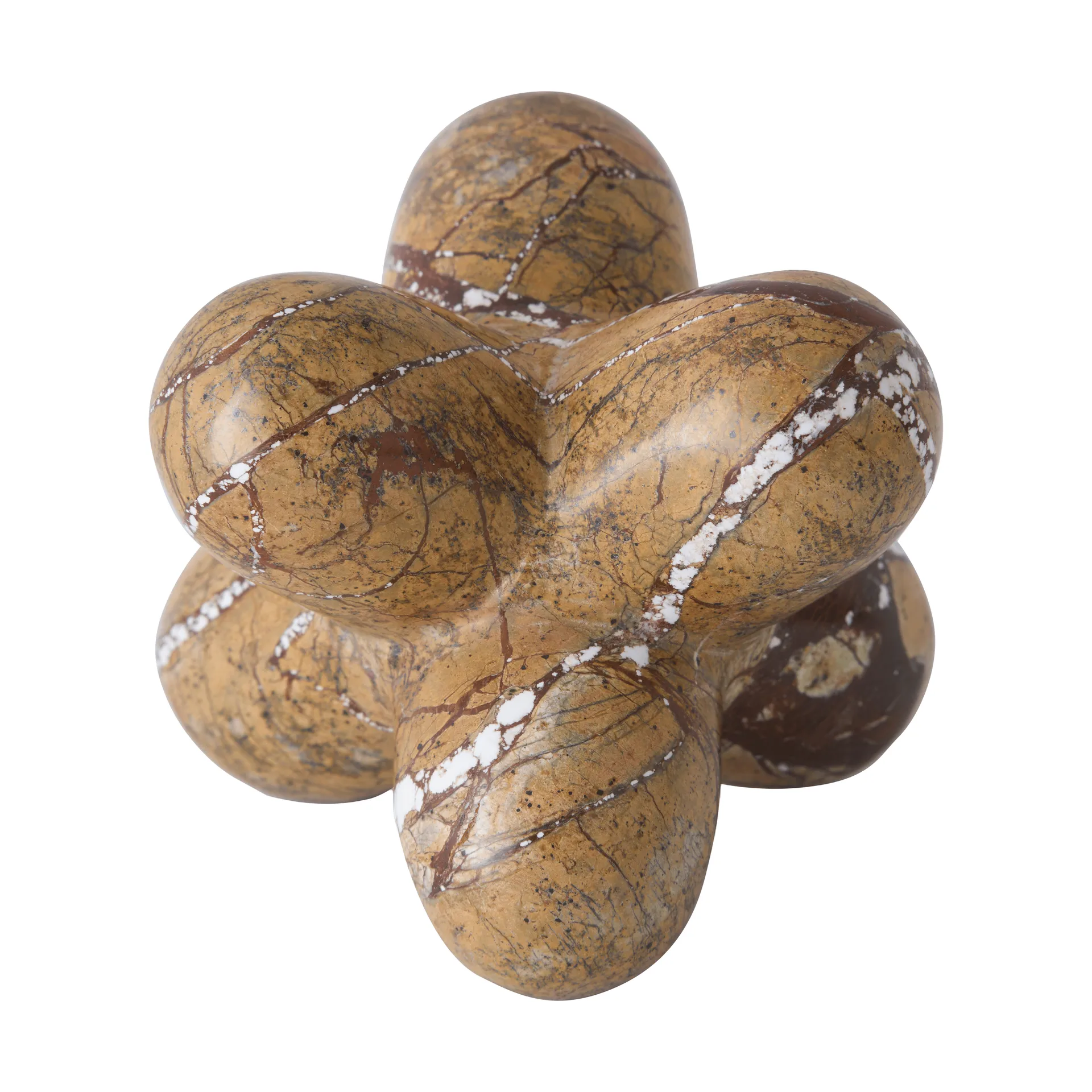 Jack decoratieobject, Forest brown marble, 10x8,5 cm Tom Dixon