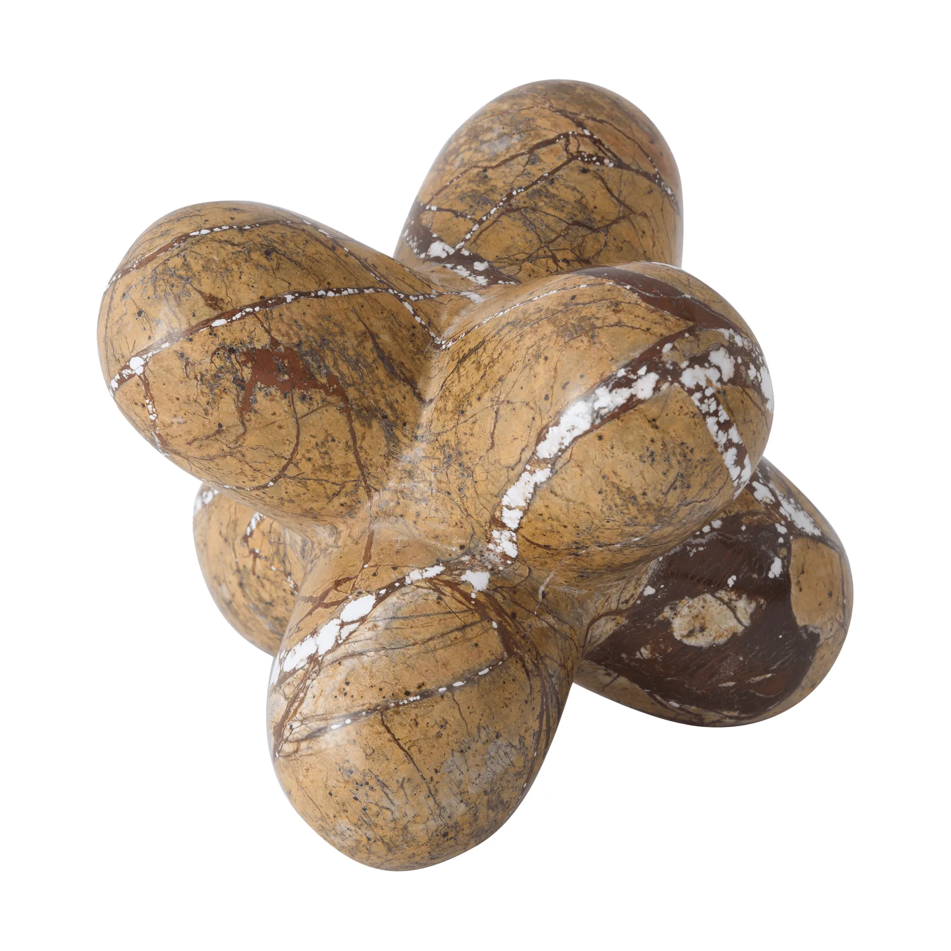 Jack decoratieobject, Forest brown marble, 10x8,5 cm Tom Dixon