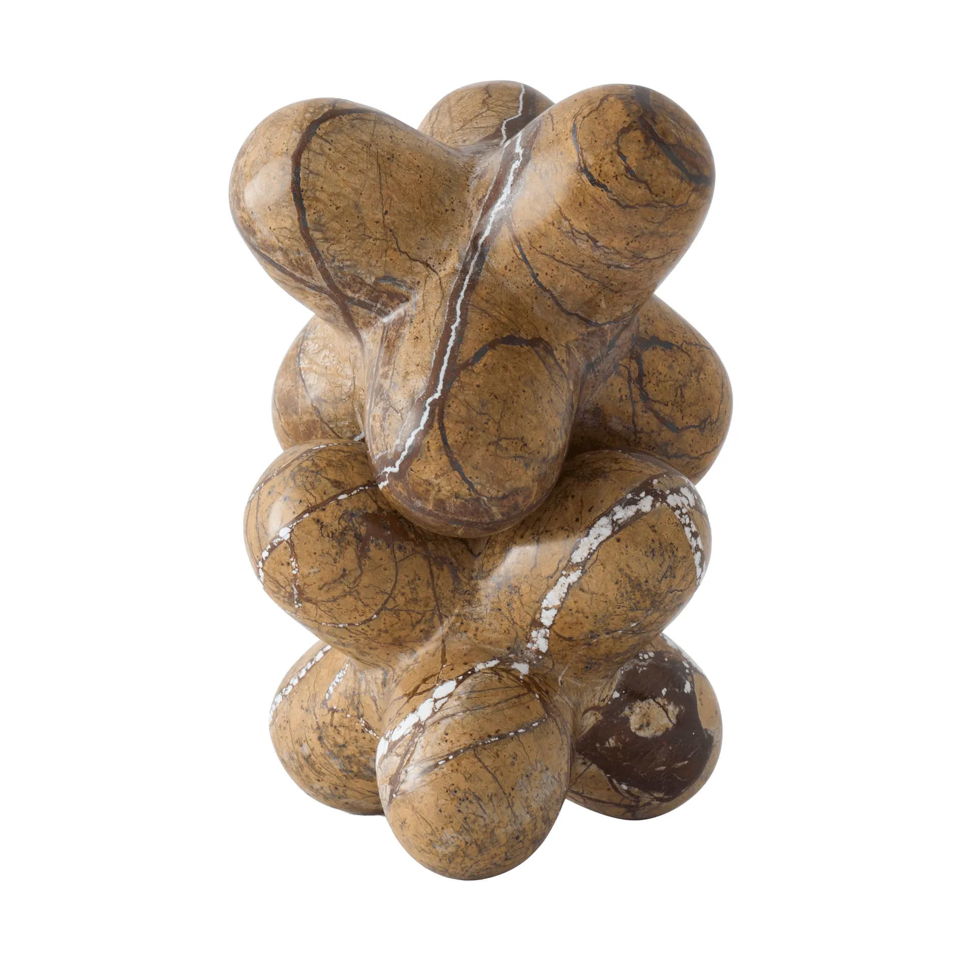 Jack decoratieobject, Forest brown marble, 10x8,5 cm Tom Dixon