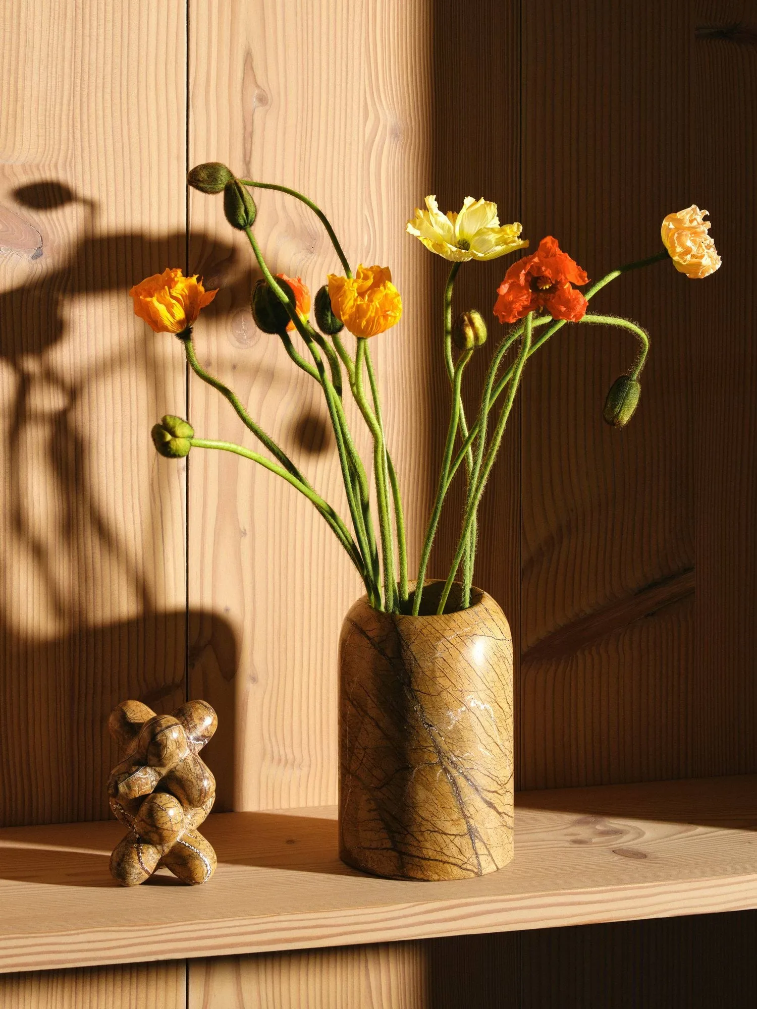 Jack decoratieobject, Forest brown marble, 10x8,5 cm Tom Dixon