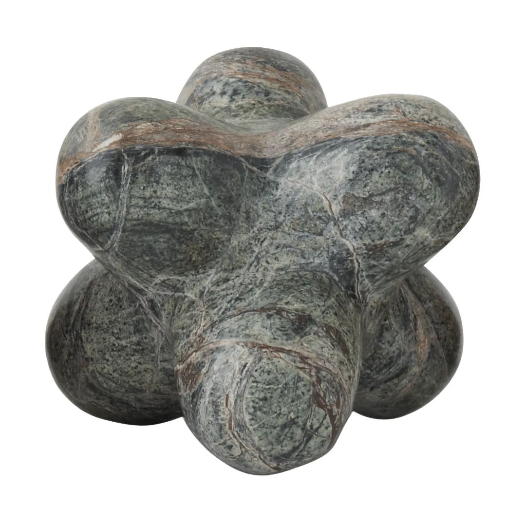 Jack decoratieobject, Forest green marble, 10x8,5 cm Tom Dixon
