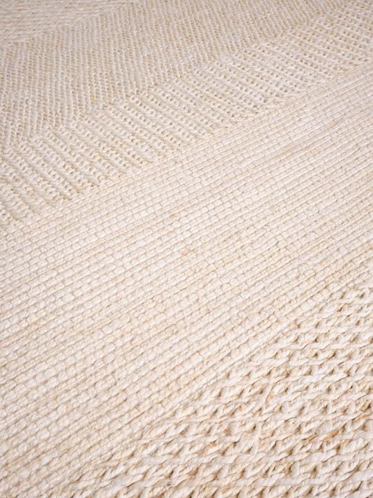 Knotty vloerkleed, Wit 200x300 cm Tom Dixon