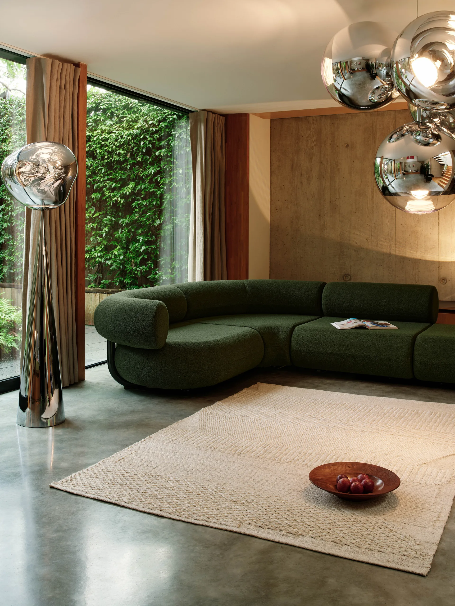 Knotty vloerkleed, Wit 200x300 cm Tom Dixon