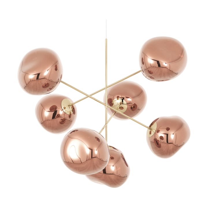Melt Chandelier large hanglamp LED 196 cm, Koper Tom Dixon