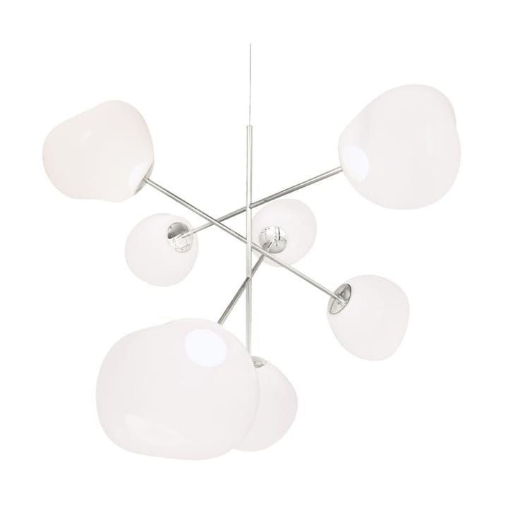 Melt Chandelier large hanglamp LED 196 cm - Opal-silver - Tom Dixon