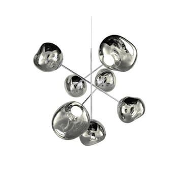 Melt Chandelier large hanglamp LED 196 cm - Zilverkleurig - Tom Dixon