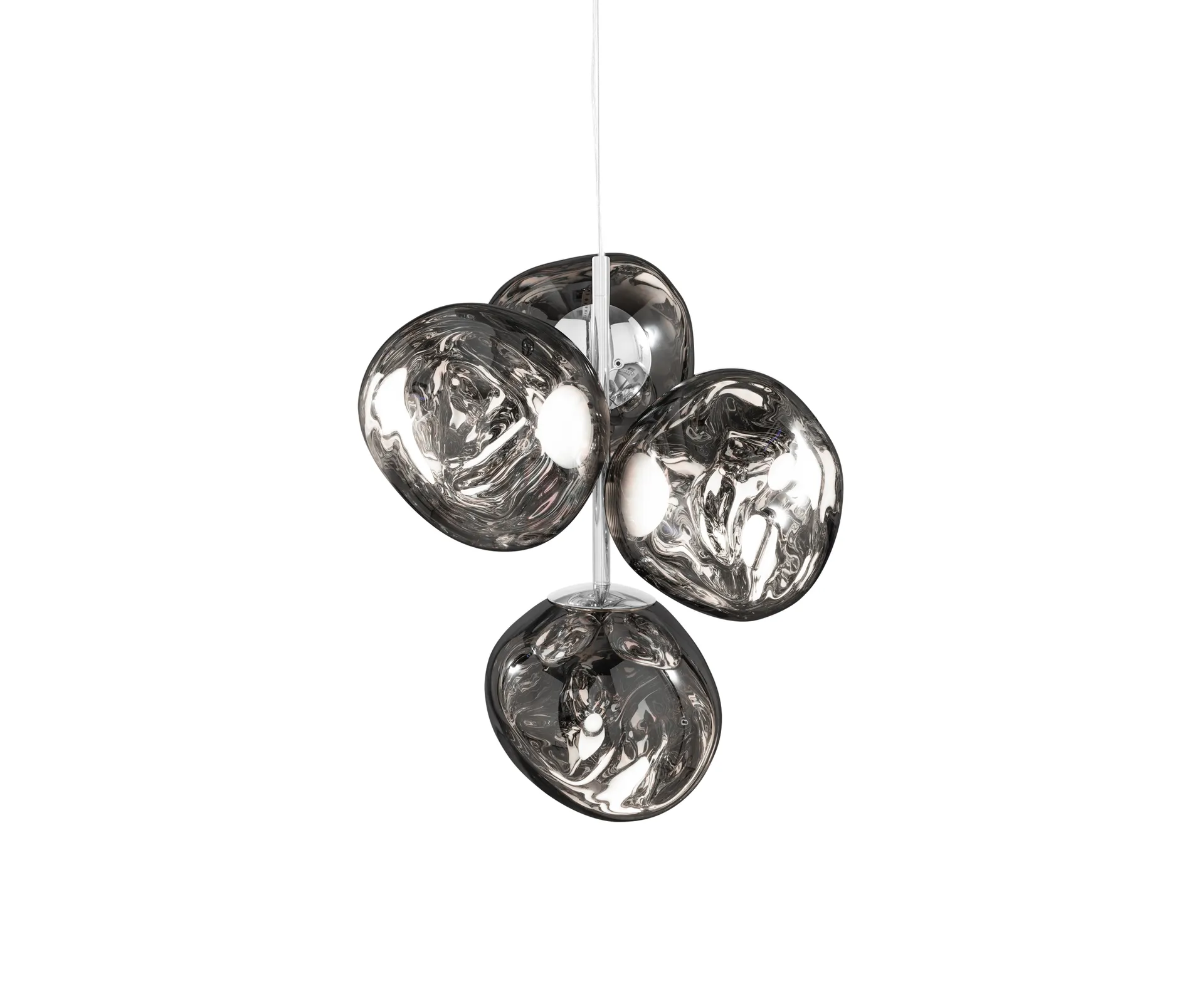 Melt Chandelier mini hanglamp LED 63,4 cm, Zilverkleurig Tom Dixon