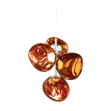Melt Chandelier small hanglamp LED 103 cm - Koper - Tom Dixon