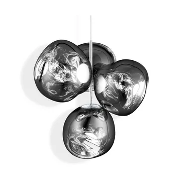 Melt Chandelier small hanglamp LED 103 cm - Zilverkleurig - Tom Dixon