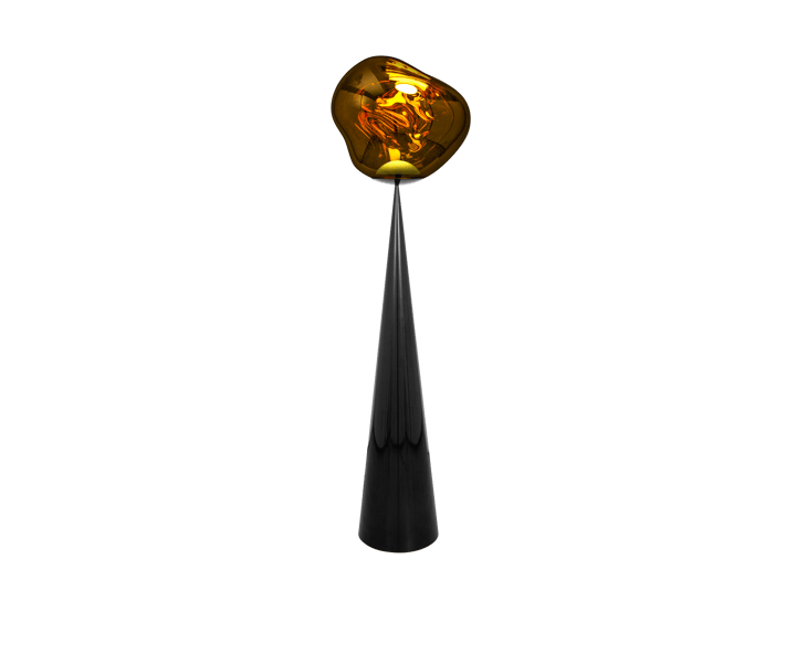 Melt Cone dikke vloerlamp LED 174,5 cm, Goud Tom Dixon