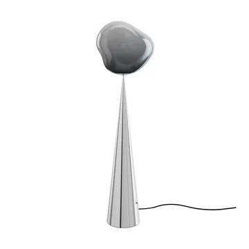 Melt Cone dikke vloerlamp LED 174,5 cm - Nikkel-zilverkleurig - Tom Dixon