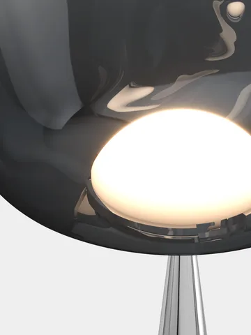 Melt Cone dikke vloerlamp LED 174,5 cm - Nikkel-zilverkleurig - Tom Dixon